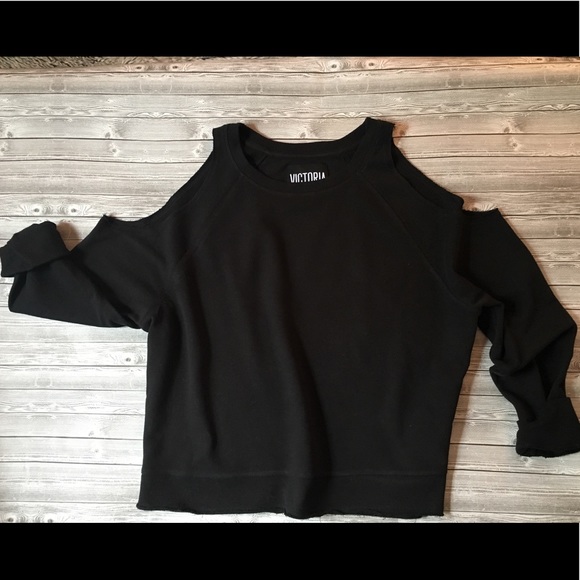 Victoria's Secret Tops - ◾️ Victoria’s Secret Cold Shoulder Sweatshirt